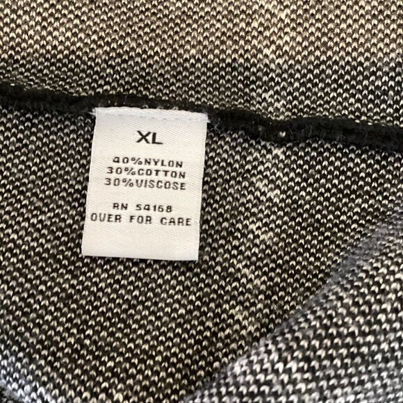 Elliott Lauren Soft Pullover Sweater Windowpane Plaid Black & White XL #35N - Picture 7 of 8